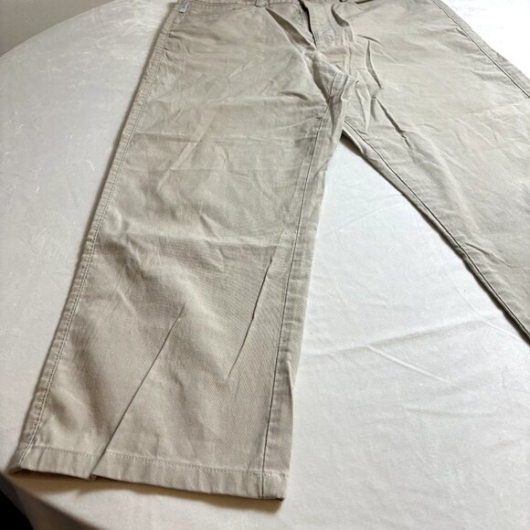 Zegna Sport‎ Men's Cotton Khaki Casual Straight Leg Relaxed Fit Pants Size 38x27 - Picture 2 of 10